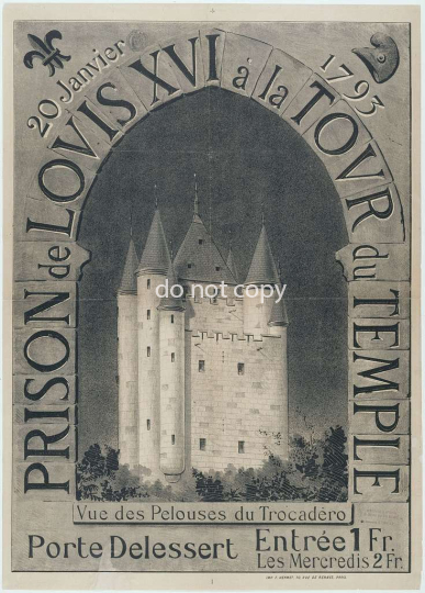 20 janvier 1793 prison de louis xvi a la tour du temple vue 