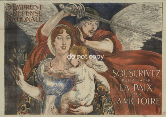 3e emprunt de la defense nationale 1917 france affiche de kn