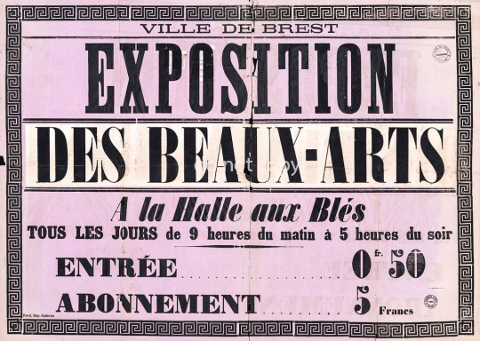 3fi006 005 affiche premiere exposition beaux arts brest c465