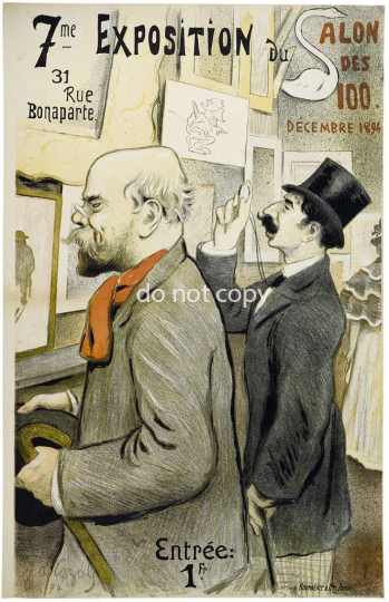 7me exposition du salon des 100 decembre 1894 31 rue bonapar