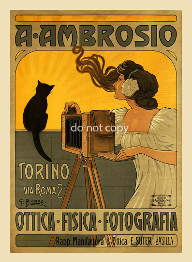 A Ambrosio vintage fotografia advertising outl 
