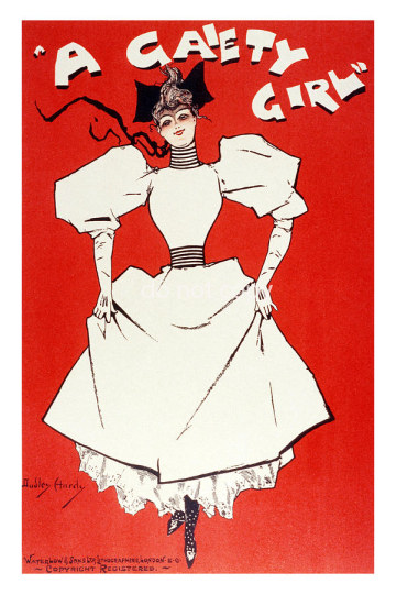 a gaiety girl vintage advertising  studio grafiikka