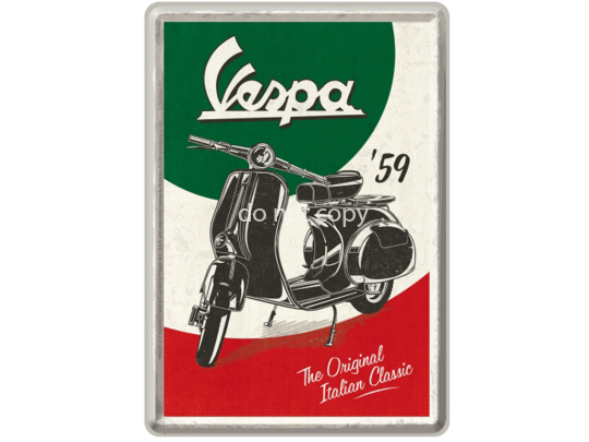 BlechpostkarteNostalgicArtVespaTheItalianClassic10x14cmNA10316