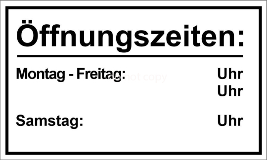 öffnungszeiten