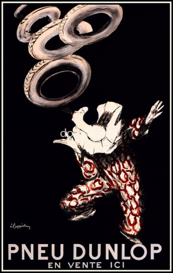 PneuDunlopvintage-automobile-poster-museum-outlets
