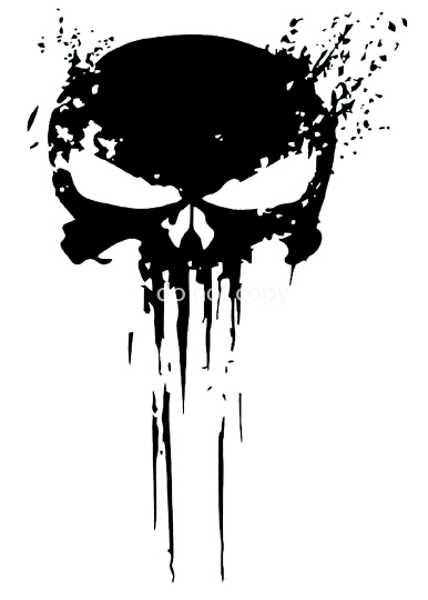 Skull XL Aufkleber-schwarz