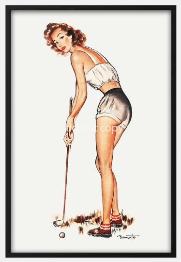 Vintage Golf Advertising Poster